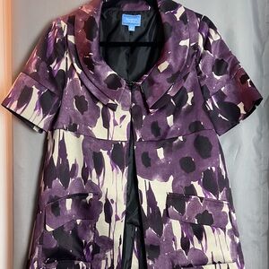 Simply Vera Vera Wang Purple and Black Women's Blazer